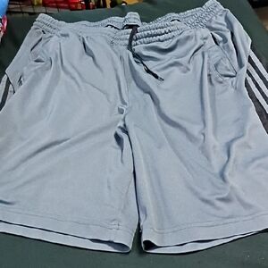 Adidas Gray Athletic Shorts Lightweight Performance